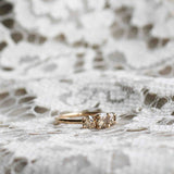 Edith Ring 1.0 CT med Champagnediamanter