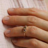 Edith Ring 1.0 CT med Champagnediamanter