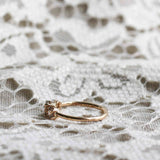Edith Ring 1.0 CT med Champagnediamanter