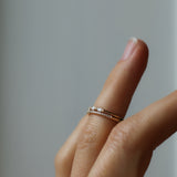 Jade Petite Ring med Diamanter - Halvtäckt (Visningsex strl 15)