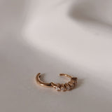 Vintage Style Diamond Huggie