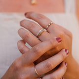 Hilda Ring med Smaragder och Diamanter