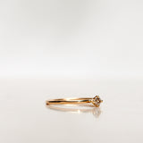 Not So Tiny Diamond Ring with Champagne Diamond