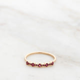 Mini Brigitte Ring with Rubies