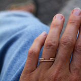 Jade Ring with Champagne Diamonds