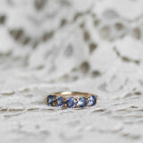 Angel Ring med Duvblå Safirer