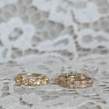 Angel Ring med Ljusgula Safirer