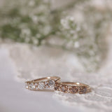 Anita Ring with Chocolate and Champagne Diamonds