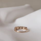 Anita Ring with Chocolate and Champagne Diamonds