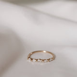 Curved Phoebe Marquise Ring
