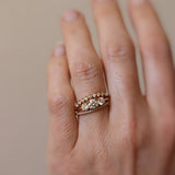 Jade Petite Wave Half Ring