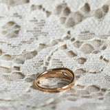Donnas Dome Ring med kuddformad Antikdiamant (Gammelslipad Diamant) (Old Mine Cut)