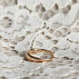 Donnas Dome Ring med kuddformad Antikdiamant (Gammelslipad Diamant) (Old Mine Cut)