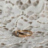 Donnas Dome Ring med kuddformad Antikdiamant (Gammelslipad Diamant) (Old Mine Cut)