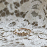 Edith Ring med Champagnediamanter