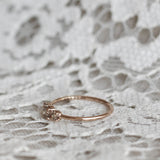 Edith Ring med Champagnediamanter