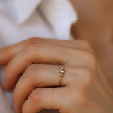 Edith Ring med Champagnediamanter