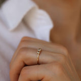 Edith Ring med Champagnediamanter