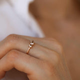 Edith Ring med Champagnediamanter