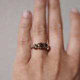 Edith Ring 2.0 CT with Dark Chocolate Diamonds