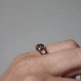 Edith Ring 2.0 CT with Dark Chocolate Diamonds