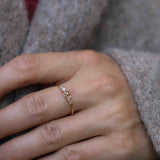 Elise Ring Ombré med Choklad- och Champagnediamanter