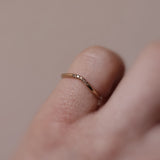 Five Dots Top Ring med Champagnediamanter