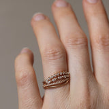 Jade Petite Wave Half Ring