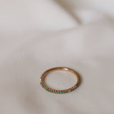 Jade Petite Ring med smaragder