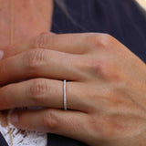 Jade Petite Ring i Vitguld