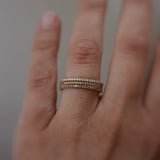 Jade Petite Ring med Champagnediamanter