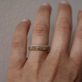 Jade Petite Ring med Champagnediamanter