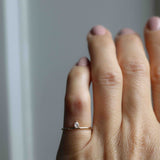 Lily Tiny Diamond Drop Ring