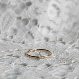 Lily Tiny Diamond Drop Ring