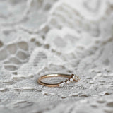 Marquise Diamond Triangle Ring