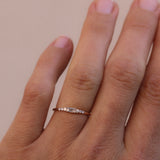 Mini Baguette Brilliant Diamond Cluster Ring