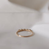 Mini Brigitte Ring med smaragder och diamanter