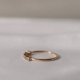 Mini Brigitte Ring with Champagne Diamonds