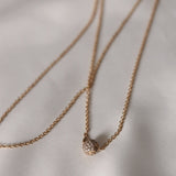 Petite GAIA Diamond Necklace Lock and Chain