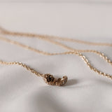 Petite GAIA Diamond Necklace Lock and Chain