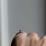 Start Bidding: Pre-Loved Not At All Tiny Diamond Ring in White Gold