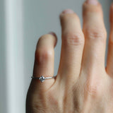 Start Bidding: Pre-Loved Not At All Tiny Diamond Ring in White Gold