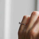 Start Bidding: Pre-Loved Not At All Tiny Diamond Ring in White Gold