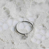 Start Bidding: Pre-Loved Not At All Tiny Diamond Ring in White Gold