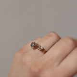 Finished: The Solitaire Ring with 0.70 CT Salt and Pepper Diamond