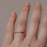 Tiny Diamond Ring Med Mörk Chokladdiamant