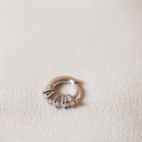 Vintage Style Diamond Huggie