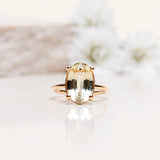 One-Of-A-Kind Oval Solitaire with a 6.11 CT Heliodore