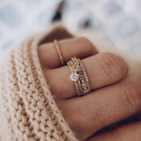 Not So Tiny Sparkle Ring med Champagnediamanter