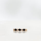 Brigitte Ring with Black and White Diamonds